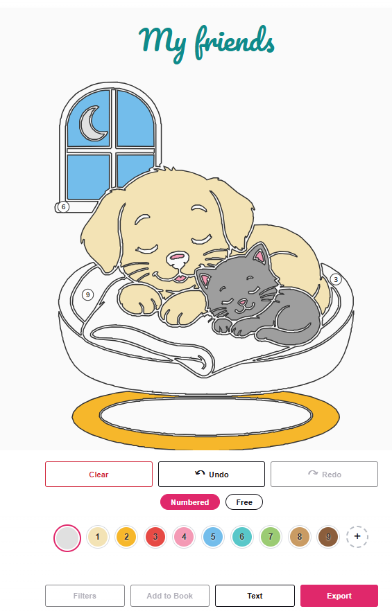 The online coloring app, mid-page